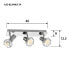 Фото #3 товара Activejet AJE-BLANKA 3P ceiling lamp - 3 bulb(s) - E14 - IP20 - Silver