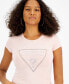 ფოტო #3 პროდუქტის Women's Embellished Logo T-Shirt