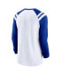 Фото #2 товара Men's White, Royal Seattle Seahawks Classic Arc Raglan Tri-Blend Long Sleeve T-shirt