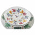 Фото #2 товара Набор посуды DKD Home Decor Тропический Белый Разноцветный Фарфор (18 Предметы)