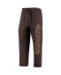 ფოტო #5 პროდუქტის Men's Brown, Gold San Diego Padres Meter T-shirt and Pants Sleep Set