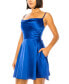 Фото #3 товара Платье B Darlin A-Line Lace-Up-Back с капюшоном, сатин