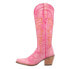Фото #6 товара Dingo Texas Tornado Snip Toe Cowboy Womens Pink Casual Boots DI943-650