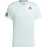 Фото #1 товара Футболка с коротким рукавом мужская Adidas Club Tennis 3 Stripes Белый