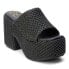 BEACH by Matisse Como Block Heels Womens Black Casual Sandals COMO-815