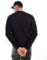 Calvin Klein shadow box logo sweatshirt in black Ck schwarz, M - фото #2