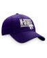 ფოტო #4 პროდუქტის Men's Purple Kansas State Wildcats Slice Adjustable Hat