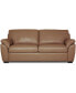 Фото #7 товара Lothan 79" Leather Apartment Sofa with 2 Cushions, Created for Macy's