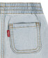 Фото #3 товара Костюм для малышей Levi's набор футболка и джинсы Beach Logo Tee and Denim Shorts
