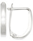 Фото #1 товара Серьги Macy's Polished U-Hoop в золоте 10к