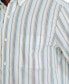 Фото #3 товара Men's Striped Long-Sleeve Button-Up Shirt