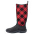 Фото #3 товара Muck Boot Hale Tall Plaid Round Toe Pull On Womens Black Casual Boots HAW6PLD