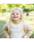 ფოტო #3 პროდუქტის Baby Girls Long Sleeve Ruffle Neck Knit Top