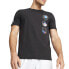 Фото #1 товара Puma Bmw Mms Garage Graphic Crew Neck Short Sleeve T-Shirt Mens Black Casual Top