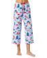 Фото #1 товара Women's Tipsy In Tucket Capri Pajama Pants