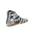 Фото #8 товара Roan by Bed Stu Willa F300003 Womens Gray Leather Zipper Strap Sandals Shoes 5