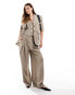 Фото #3 товара Vero Moda Aware textured blazer co-ord in taupe grey melange