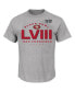 Фото #1 товара Men's Gray San Francisco 49ers Super Bowl LVIII Big and Tall Made It T-shirt
