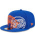 Фото #2 товара Men's Blue New York Knicks Game Day Hollow Logo Mashup 59FIFTY Fitted Hat