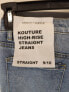 Фото #8 товара Kendall & Kylie Kouture High-Rise Straight Jeans Distressed Size 9/10 New