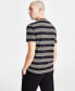 Фото #2 товара Men's Short Sleeve Crewneck Striped Logo Graphic T-Shirt, Created for Macy's