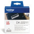 Brother White Continuous Film Tape - Black on white - 1 pc(s) - DK - Black - White - Direct thermal - Brother