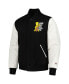 Фото #2 товара Men's Black The Simpsons Rude Full-Zip Varsity Jacket