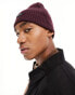 Calvin Klein daddy wool beanie in burgundy