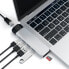 USB-концентратор Satechi ST-TCPHES - USB 3.2 Gen 1 (3.1 Gen 1) Type-C - HDMI,RJ-45,USB 3.2 Gen 1 (3.1 Gen 1) Type-A,USB 3.0 (3.1 Gen 1) Type-C - MicroSD (TransFlash) - 10 Mbit/s - Серебристый - Алюминий