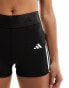 adidas Training Hyperglam 3 inch tight shorts in black