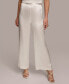 ფოტო #1 პროდუქტის Women's Wide-Leg Satin Pants