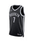 Фото #2 товара Men's and Women's Kevin Durant Black Brooklyn Nets Swingman Jersey - Icon Edition