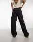 Фото #6 товара Cotton:On straight leg cargo pant in black