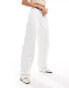 Фото #5 товара ASOS DESIGN Heavy weight straight leg jogger with pintuck in cream