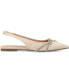 ფოტო #2 პროდუქტის Women's Rebbel Rhinestone Knot Slingback Flats