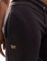 Superdry Essential logo straight joggers in bison black