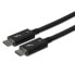 StarTech.com 0.8 m (2.7 ft.) Thunderbolt 3 to Thunderbolt 3 Cable - 40Gbps - Male - Male - 0.8 m - Black - Nickel - 40 Gbit/s