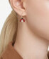 Gold-Tone Multicolor Crystal Ladybug Mismatch Hoop & Stud Earrings