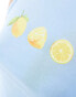 Фото #2 товара ASOS DESIGN tank top with sliced lemon graphic in baby blue