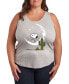 Snoopy Desert On Moon Plus Size Graphic Tank