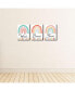 Фото #2 товара Hello Rainbow Boho Kids Wall Art - 7.5 x 10 in Set of 3 - Wash, Brush, Flush