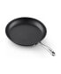 Фото #8 товара Frying Omelet Pan Set, 3-Piece Classic Hard Anodized Nonstick 8-Inch/10.5-Inch/12-Inch Saute Skillet Egg Pan, Black