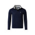 Chaps Quarter Zip Mock Neck Sweater Fleece Men Small American Navy 100%Polyester