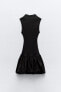 Фото #8 товара Платье объемного кроя в рубчик ZARA