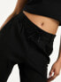 ONLY slim fit cropped trousers in black