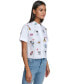 ფოტო #3 პროდუქტის Women's Embroidered Motif Button-Front Top