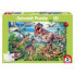 Puzzle Zwischen Dinosauriern 60 Teile