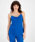 ფოტო #1 პროდუქტის Women's Cowl-Neck Rhinestone-Strap Sleeveless Top, Created for Macy's