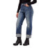 G-STAR Tedie Ultra-High Waist Straight Turn Up Raw Edge Ankle jeans