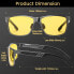 Фото #4 товара DUCO Мужские и женские поляризованные антибликовые очки для ночного вождения HD желтые очки для вождения ночного видения 2217